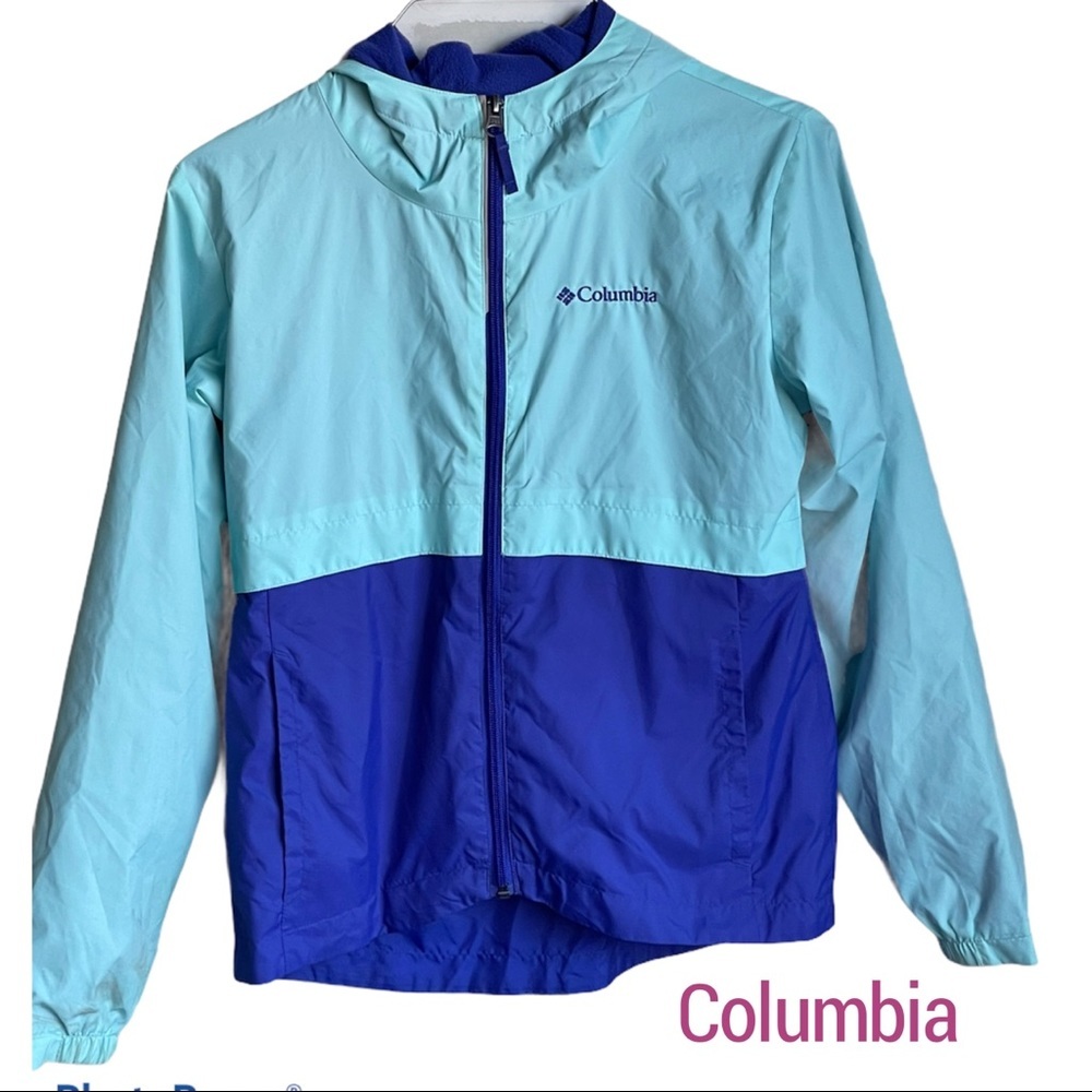 Columbia Kids blue windbreaker zip Windbreaker